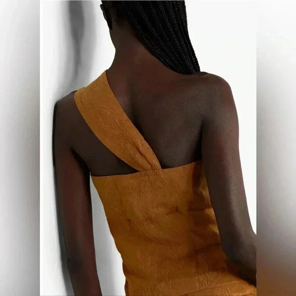 - Veronica Beard Belinda one-shoulder jacquard top- size 10 - Picture 4 of 11